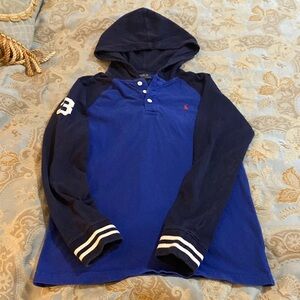 Boys, Ralph, Lauren T-shirt hoodie, size large, 14–16